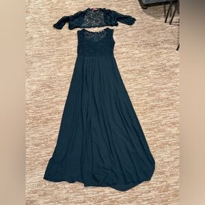 Miusol Black Lace Maxi Dress